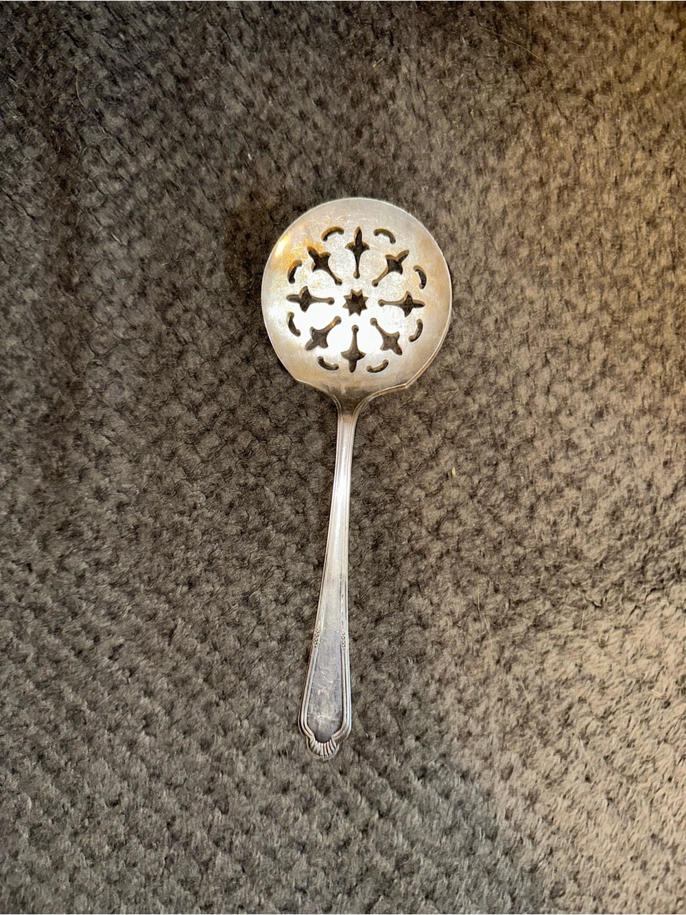 Vintage WM Roger, Original Rogers, Silver Plated Tomato Serving Spoon